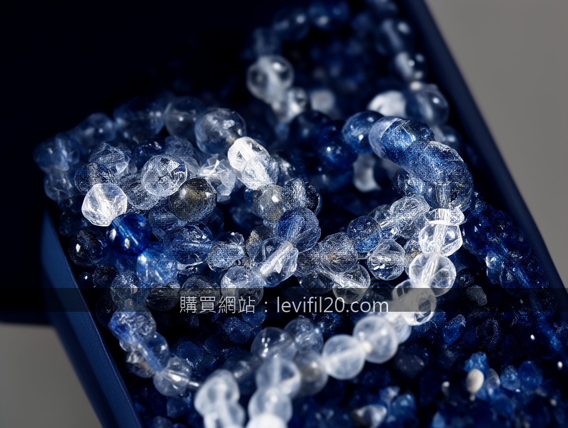 Macro crystal bracelet photography revealing natural bead details.
Subject: Plac